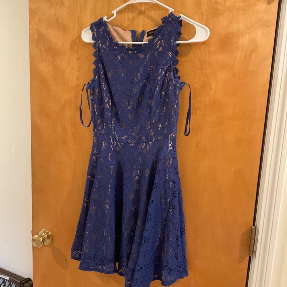 Jodi Kristopher Blue Lace Dress